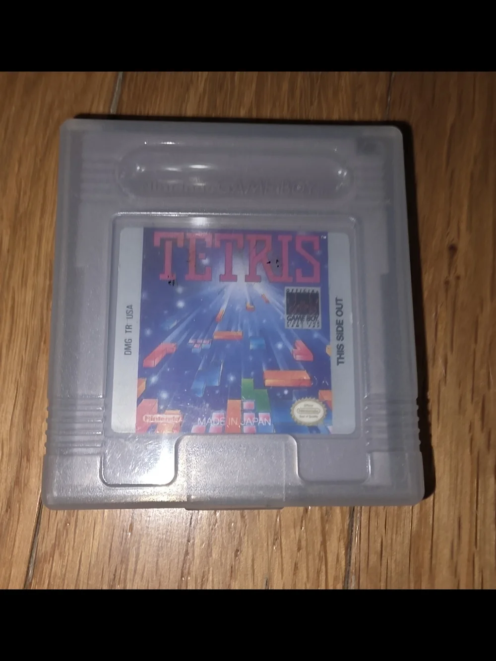 VINTAGE Nintendo Game Boy Tetris Cartridge Gray & Clear Case GAMBOY NO SEPARATIN
